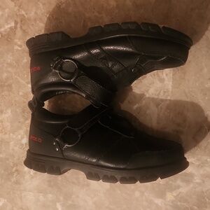 RALPH LAUREN POLO BOOTS OXORDABLE III BLACK BOOTS MEN'S SIZE 8